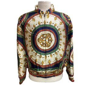 (NWT) 100% Authentic Gucci Men's Multicolor Bomber Jacket Size 54